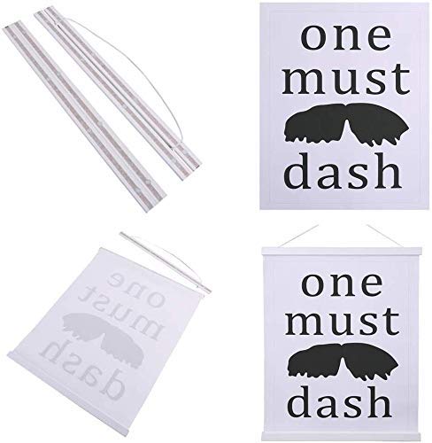 Artmag 2 Pack Magnetic Poster Hanger Frame, 17X22 17X24 17X31 Light Wood Wooden Magnet Canvas Artwork Print Dowel Poster Hangers